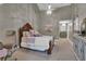 Spacious bedroom with vaulted ceilings, carpet, and neutral walls at 121 Rising Star Rd, Fayetteville, GA 30215