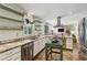 Gourmet kitchen with granite countertops, stainless steel appliances, and island at 205 Glencourtney Dr, Sandy Springs, GA 30328