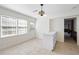 Eat-in kitchen with neutral tile flooring, a sink, and an exit door at 5269 Wyntercreek Dr, Atlanta, GA 30338