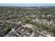 The aerial view of these townhomes showcases the surrounding neighborhood and lush tree canopy at 1228 Church St, Decatur, GA 30030