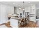 Modern kitchen with stainless steel appliances and a spacious center island at 1228 Church St, Decatur, GA 30030