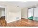 Living room with laminate floors and patio access at 1166 Booth Sw Rd # 605, Marietta, GA 30008