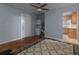 Spacious living area with hardwood floors, laundry hookups and connections to the kitchen at 3844 Oglesby Rd, Powder Springs, GA 30127