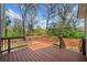 Wooden deck area perfect for outdoor enjoyment of wooded scenery at 1947 Maywood Nw Pl, Atlanta, GA 30318