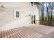 Spacious wooden deck, perfect for outdoor entertaining with access to the home via sliding glass doors at 3569 Vinyard Way, Lawrenceville, GA 30044