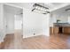 Spacious living area with hardwood floors, modern lighting and abundant natural light at 3569 Vinyard Way, Lawrenceville, GA 30044