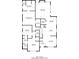 Detailed floorplan showing rooms and dimensions for a two-story home, highlighting the overall layout at 405 Rabbits Run, Fayetteville, GA 30214