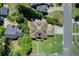 This aerial view showcases a well-maintained home, green lawns, mature trees, and the surrounding neighborhood at 406 Whitmore Nw Dr, Atlanta, GA 30305