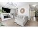 Comfortable living space with a stylish fireplace, neutral decor, and an open floor plan at 4630 Smokestone Dr, Douglasville, GA 30135