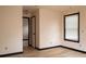 Bedroom featuring new floors, neutral paint, and black trim at 2425 River Place Xing, Douglasville, GA 30135