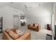Living room with vaulted ceilings and carpet flooring, as well as a built-in study at 303 Rolling Rock Se Rd, Marietta, GA 30067