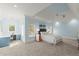 Spacious bedroom featuring recessed lighting, ceiling fan, two windows, and a work desk with a chair at 303 Rolling Rock Se Rd, Marietta, GA 30067