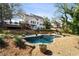 Beautiful backyard pool and patio, perfect for entertaining and relaxation at 12600 Silver Fox Court, Roswell, GA 30075