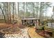 Landscaped backyard with gazebo at 4057 Watkins Glen Dr, Woodstock, GA 30189