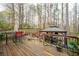 Back deck overlooking the landscaped backyard at 4057 Watkins Glen Dr, Woodstock, GA 30189