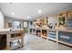 Basement workshop with lots of pegboard and a workbench at 4057 Watkins Glen Dr, Woodstock, GA 30189