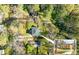 Stunning aerial view of the property showcasing its prime location within a lush, tree-filled neighborhood at 576 Quillian Ave, Decatur, GA 30032