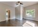 Bright bedroom featuring hardwood floors, natural light, and neutral paint, creating a serene retreat at 576 Quillian Ave, Decatur, GA 30032