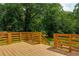 Spacious wooden deck overlooking a lush backyard, perfect for outdoor relaxation and entertaining at 576 Quillian Ave, Decatur, GA 30032