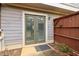 Backyard patio features French doors, wood fence, and privacy at 4988 Meadow Ln, Marietta, GA 30068