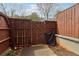 Private backyard features a full wooden fence and minimal groundcover at 4988 Meadow Ln, Marietta, GA 30068