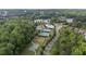 Aerial view of the community, showcasing tennis courts, baseball and basketball fields, and a pool at 557 Winder Trl, Canton, GA 30114
