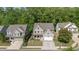 An aerial view of a neighborhood featuring well-maintained homes at 557 Winder Trl, Canton, GA 30114