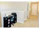 A desk occupies a carpeted hallway with white trim at 1980 Beyers Landing Dr, Buford, GA 30519