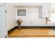 Bright kitchen counter with butcher block, neutral-toned decor, and classic white cabinets at 4162 Brownlee Dr, Tucker, GA 30084