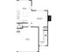 First floor layout featuring a kitchen, Gathering room, bathroom, garage, and entrance dimensions for easy planning at 417 Flowery Branch Ct, Villa Rica, GA 30180
