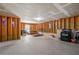 This basement is large and unfinished with space for a multitude of uses with 2 stoves at 1218 Lanier Springs Dr, Buford, GA 30518
