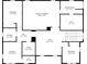 Upstairs floor plan features primary bedroom, bedrooms, bathrooms, and laundry area at 1218 Lanier Springs Dr, Buford, GA 30518