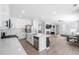 Open concept kitchen and living room space at 1218 Lanier Springs Dr, Buford, GA 30518