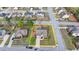 Aerial view of a home with a fenced in yard in a suburban neighborhood at 9 Oatgrass Dr, Grayson, GA 30017