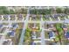 Bird's eye view of a home located in a beautiful neighborhood with mature trees and convenient street access at 9 Oatgrass Dr, Grayson, GA 30017