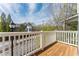 Lovely wood balcony overlooking a quiet street with lush greenery and trees at 951 Glenwood Se Ave # 3104, Atlanta, GA 30316