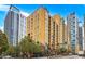 Modern high-rise condos with manicured landscaping offer downtown views and upscale urban living at 1101 Juniper Ne St # 922, Atlanta, GA 30309