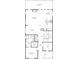 Open-concept main level floor plan showcasing a living room, kitchen, primary bedroom, den, and porch at 3108 Stonegate Sw Dr, Atlanta, GA 30331
