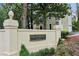 Entrance to Braemore established in 1981, with beautifully manicured landscaping at 12 Braemore Dr, Atlanta, GA 30328