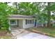 Exterior view of home with car port and painted white brick and blue door at 2270 Cresta Dr, Decatur, GA 30032