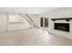 Basement featuring tile floors, fireplace and built-in bar at 1724 Ridge Valley Nw Ct, Atlanta, GA 30327