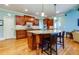 Charming kitchen with custom cabinets, a large island, and modern appliances, perfect for culinary enthusiasts at 981 Cranbrook Glen Ln, Snellville, GA 30078