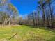 Large, flat back yard with mature trees, offering ample space for outdoor activities and relaxation at 621 Hood Rd, Stockbridge, GA 30281
