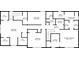 Second floor plan featuring multiple bedrooms, bathrooms, walk-in closets, laundry, and office space at 950 Ivy St, Cumming, GA 30041