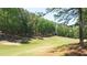 Lush green golf course with mature trees and a view of the property at 3107 Sandhurst Dr, Woodstock, GA 30189