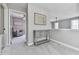 Upstairs hallway featuring carpeted floors and updated decor at 3822 Harris Nw Blvd, Kennesaw, GA 30144
