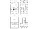 Four-story floor plan showcases layouts of the various levels in the residence at 6335 Hampton Creek Dr, Cumming, GA 30041