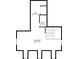 Third floor floorplan including a hall, bath, and spacious bedroom at 6335 Hampton Creek Dr, Cumming, GA 30041
