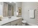 Bright bathroom featuring neutral paint, tiled shower, and single sink vanity for easy living at 15 Azalea Lakes Ct, Dallas, GA 30157