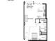 Detailed floor plan showcasing the home's layout including the kitchen, bathroom, and bedroom at 943 Peachtree Ne St # 1003, Atlanta, GA 30309
